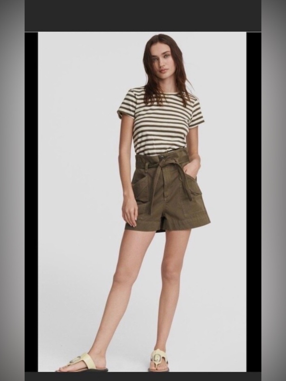 Rag & Bone High Waist Field Shorts Size 25